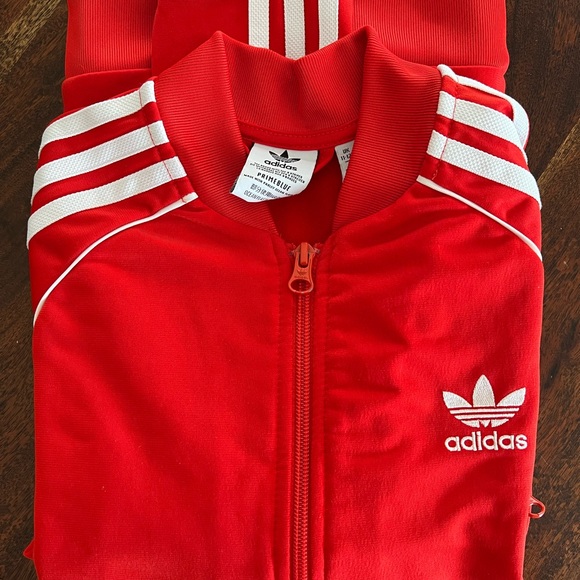 adidas Originals Adicolor Superstar Track Jacket in Red - 11/12 - Picture 2 of 8